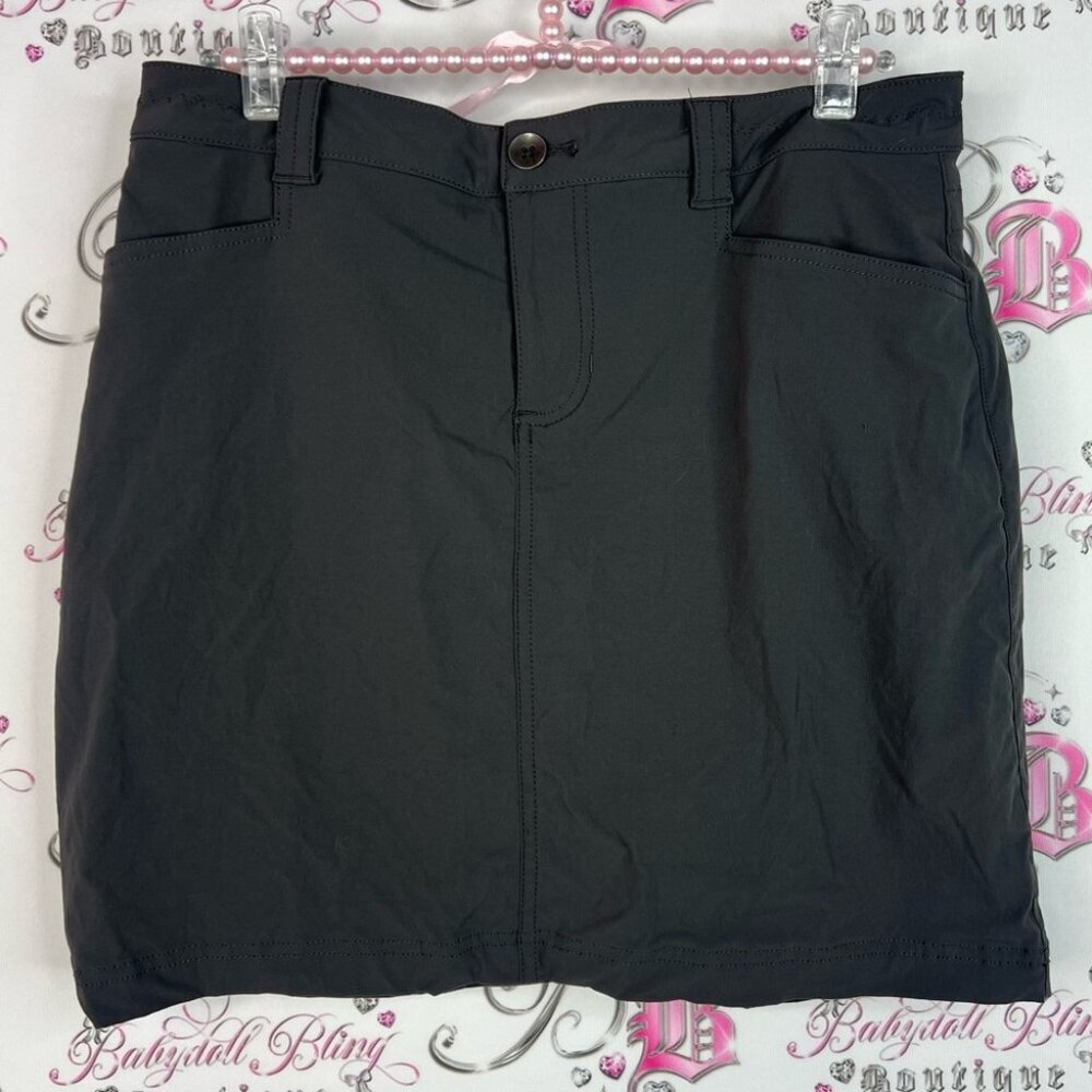 Eddie Bauer skirt skort shorts pockets on back Dark Gray Skirt